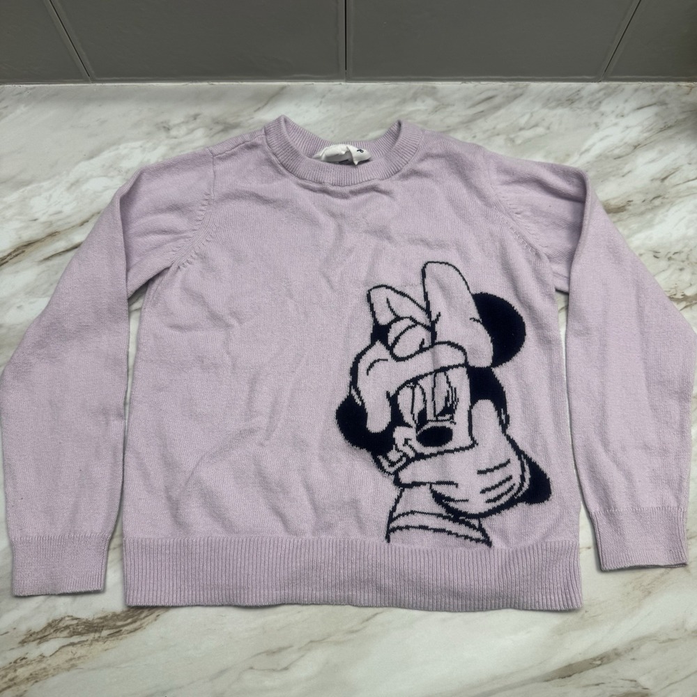 NWOT Baby Gap Disney Purple Minnie‎ Mouse Sweater-Size 5
